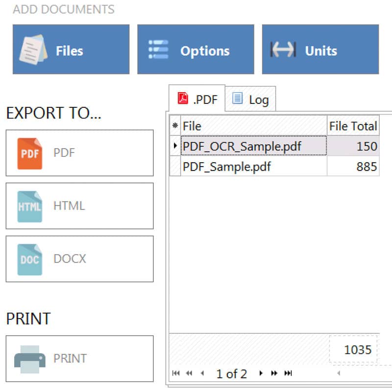How to count words in PDF